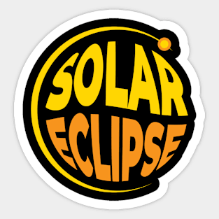 Solar Eclipse Sphere Sticker